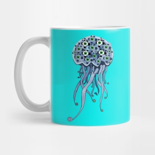 Blue Jellyfish Mug